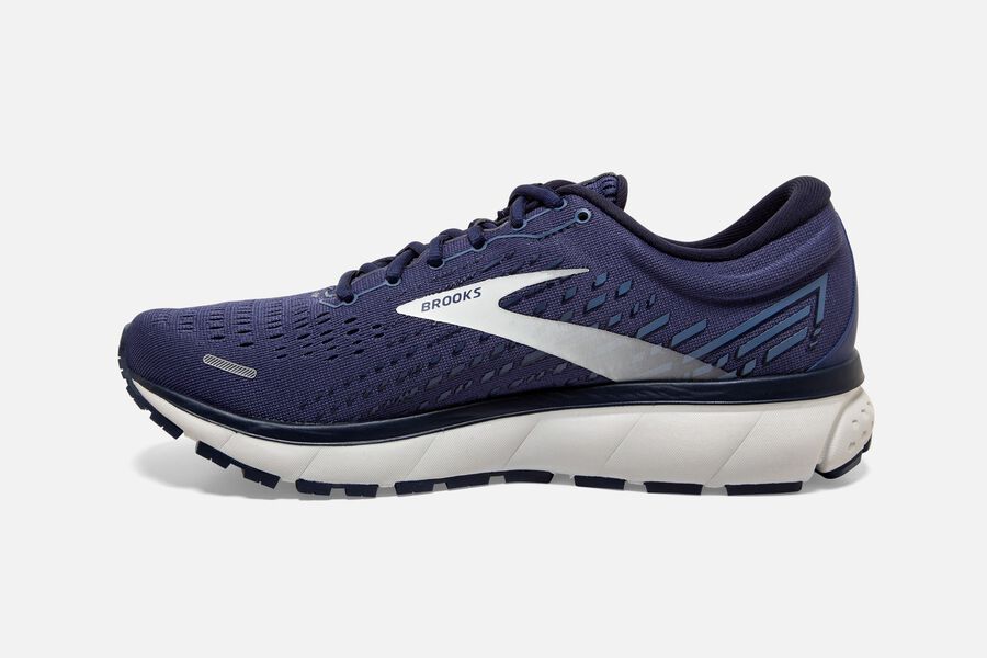 Brooks Ghost 13 Road Running Shoes - Mens - Navy/Silver - MR5013278